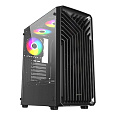 VeinX case OD15A-BK, ATX, Průhledná bočnice, Černá, bez ventilátorů