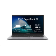 ASUS NTB ExpertBook P1 (P1503CVA-S71109), i5-13420H, 15.6" 1920 x 1080, 16GB, 512GB SSD, UHD, No OS, Grey ASUS NTB ExpertBook P1 (P1503CVA-S71109), i5-13420H, 15.6" 1920 x 1080, 16GB, 512GB SSD, UHD, No OS, Grey