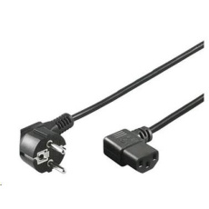 PREMIUMCORD Kabel napájecí 230V 2m úhlový 90st PREMIUMCORD Kabel napájecí 230V 2m úhlový 90st