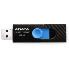 ADATA Flash Disk 128GB UV320, USB 3.1 Dash Drive, černá/modrá ADATA Flash Disk 128GB UV320, USB 3.1 Dash Drive, černá/modrá