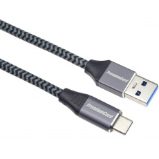 PREMIUMCORD Kabel USB-C na USB 3.0 A (USB 3.1 generation 1, 3A, 5Gbit/s) 2m oplet PREMIUMCORD Kabel USB-C na USB 3.0 A (USB 3.1 generation 1, 3A, 5Gbit/s) 2m oplet