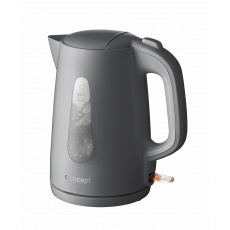 Concept RK2382 Rychlovarná konvice plastová 1,7 l, šedá Concept RK2382 Rychlovarná konvice plastová 1,7 l, šedá