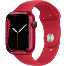 Apple Watch Series 7 Cellular 45mm (PRODUCT)RED hliník s červeným sportovním řemínkem