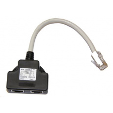 Adaptér (AD-4W) rozdvojka RJ45, 1x8p8c/2x8p4c, PC-PC, stíněný, Adaptér (AD-4W) rozdvojka RJ45, 1x8p8c/2x8p4c, PC-PC, stíněný,