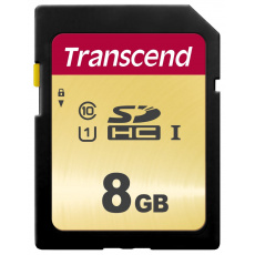 TRANSCEND SDHC karta 8GB 500S, UHS-I U1 (R:95/W:60 MB/s)