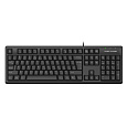 A4tech FKS12, multimediální kancelářská tichá klávesnice, CZ/US, USB, černá
