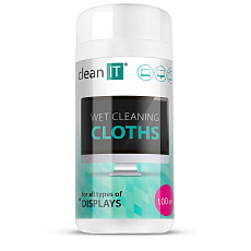 CLEAN IT Vlhčené čisticí utěrky na obrazovky 100 ks CLEAN IT Vlhčené čisticí utěrky na obrazovky 100 ks
