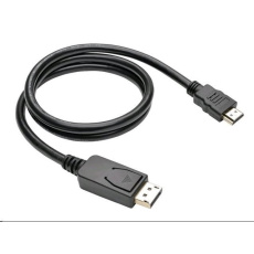 Kabel C-TECH DisplayPort/HDMI, 3m, černý