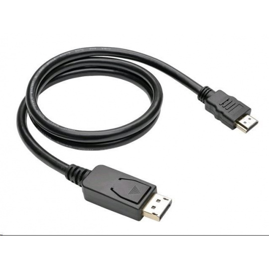 Kabel C-TECH DisplayPort/HDMI, 3m, černý