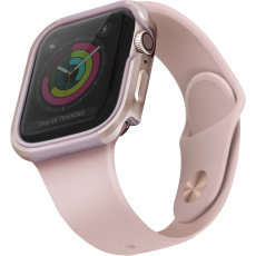 UNIQ Valencia kovové pouzdro Apple Watch Serie 4/5/6/SE (40mm) světle růžové