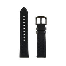 Garett řemínek 22 mm, černý kožený