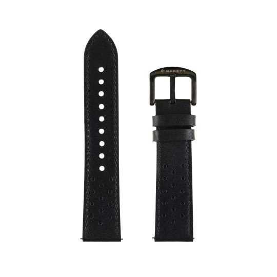 Garett univerzální řemínek 22 mm, černý kožený