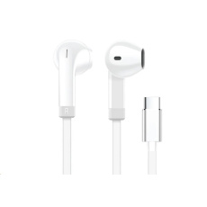 WG - Sluchátka s konektorem Type-C, Vortex Vibe, drátové, white