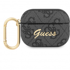 Guess 4G Script PC/PU pouzdro pro Airpods Pro šedé