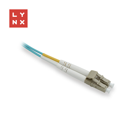 LYNX duplexní patch kabel MM, OM3, LC/LC, 50/125µm, 10m LYNX duplexní patch kabel MM, OM3, LC/LC, 50/125µm, 10m