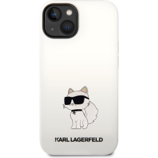 Karl Lagerfeld Liquid Silicone Choupette NFT kryt iPhone 14 Plus bílý Karl Lagerfeld Liquid Silicone Choupette NFT kryt iPhone 14 Plus bílý