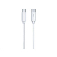 WG - Datový kabel Type-C na Type-C, 3 metry, 3A, 60W, bílá