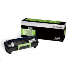 LEXMARK černý toner 512H pro: MS312/MS415, z programu Lexmark Return (5 000 stran) LEXMARK černý toner 512H pro: MS312/MS415, z programu Lexmark Return (5 000 stran)