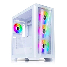 EVOLVEO Ptero Q2G, skříň ATX, 4x ARGB ventilátor, čelní+boční panel sklo, bílá EVOLVEO Ptero Q2G, skříň ATX, 4x ARGB ventilátor, čelní+boční panel sklo, bílá