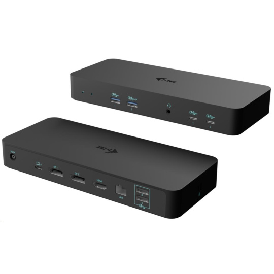 i-tec USB-C Intelligent Triple Display Docking Station, Power Delivery 100W
