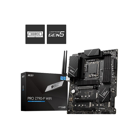 BAZAR - MSI MB Sc LGA1700 PRO Z790-P WIFI, Intel Z790, 4xDDR5, 1xDP, 1xHDMI, WI-FI - Po opravě (Bez příšlušenství)