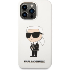 Karl Lagerfeld Liquid Silicone Ikonik NFT kryt iPhone 13 Pro Max bílý Karl Lagerfeld Liquid Silicone Ikonik NFT kryt iPhone 13 Pro Max bílý