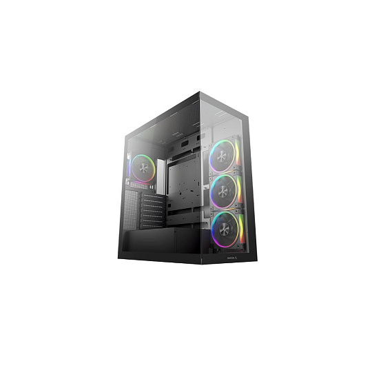 DEEPCOOL Case CG580 4F V2, ATX, Průhledná bočnice, 4x120mm ARGB, černá DEEPCOOL Case CG580 4F V2, ATX, Průhledná bočnice, 4x120mm ARGB, černá