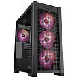 ASUS case TUF GAMING CASE (GT302) TG, Mid Tower, 4x 140mm ARGB Fan, černá