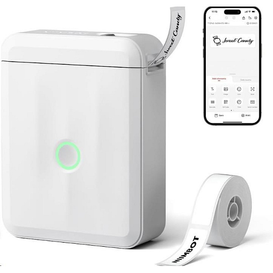 Niimbot Tiskárna štítků D110-M Smart, bílá + role štítků 160 ks Niimbot Tiskárna štítků D110-M Smart, bílá + role štítků 160 ks