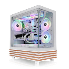 BAZAR - THERMALTAKE Case View 270 Plus WS ARGB, Průhledná bočnice, bílá, poškozený obal