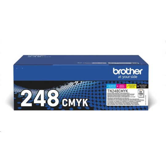 BAZAR - BROTHER Toner TN-248VAL - 1 000 stran - černý a barevné - pošk. obal
