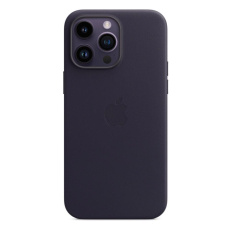 Apple kožený kryt s MagSafe na iPhone 14 Pro Max inkoustově fialový