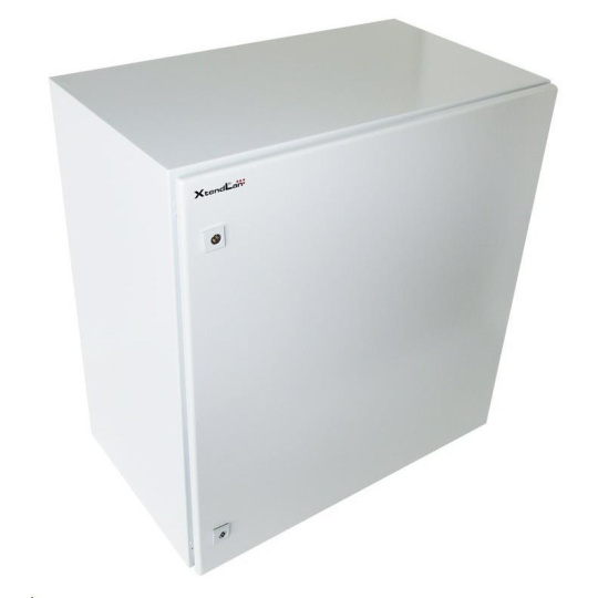 XtendLan 19" venkovní vodotěsný rozvaděč 17U krytí IP55, šířka 760mm, hloubka 450mm, nosnost 65kg, šedý