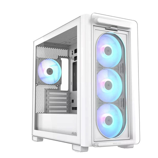 ASUS case A23 PLUS TG ARGB, Mini Tower, průhledná bočnice, 4x120mm ARGB Fan, bílá ASUS case A23 PLUS TG ARGB, Mini Tower, průhledná bočnice, 4x120mm ARGB Fan, bílá