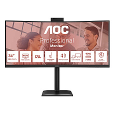 AOC MT VA 34" CU34E4CW - VA panel, 3440x1440, 120Hz, HDMI, DP, USB-C AOC MT VA 34" CU34E4CW - VA panel, 3440x1440, 120Hz, HDMI, DP, USB-C