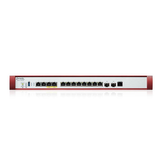 Zyxel USG FLEX 700H Series, 2*2.5G, 2*10G (PoE+) & 8 Gigabit user-definable ports,2*SFP+, 1*USB with 1 YR Gold Security Zyxel USG FLEX 700H Series, 2*2.5G, 2*10G (PoE+) & 8 Gigabit user-definable ports,2*SFP+, 1*USB with 1 YR Gold Security