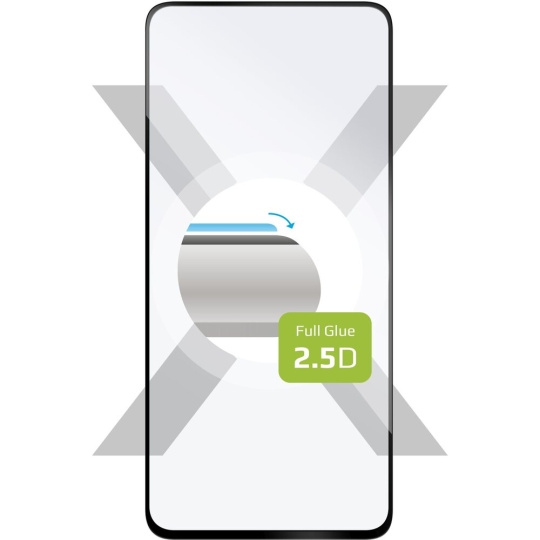 FIXED 2,5D Full-Cover tvrzené sklo 0,33mm Samsung Galaxy S21 FE 5G černé
