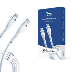 3mk datový kabel - Hyper Silicone Cable Type-C to Lightning 20W 3A, bílá 3mk datový kabel - Hyper Silicone Cable Type-C to Lightning 20W 3A, bílá