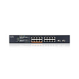 Zyxel XMG1915-18EP, 16-port 2.5GbE, 2 SFP+, 8 x PoE++ 180W  Smart Switch, hybird mode, standalone or NebulaFlex Cloud