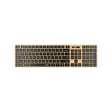 GENIUS Klávesnice Slimstar 7250BT, membránová, bezdrátová, béžová-černá