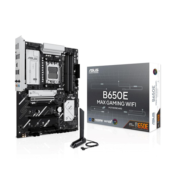 ASUS MB Sc AM5 B650E MAX GAMING WIFI, AMD B650, 4xDDR5, 1xDP, 1xHDMI, WiFi ASUS MB Sc AM5 B650E MAX GAMING WIFI, AMD B650, 4xDDR5, 1xDP, 1xHDMI, WiFi