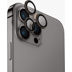 UNIQ OPTIX Aluminium Camera Lens Protector iPhone 15 Pro Max šedá