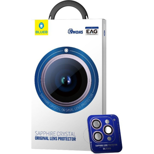 Blueo Safírové ochranné sklo na čočky fotoaparátu pro iPhone 14 Pro/14 Pro Max fialový