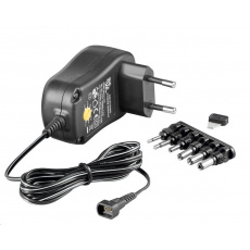 Goobay Univerzální napájecí adaptér 230V/3-12V stejnosměrný 600mA Goobay Univerzální napájecí adaptér 230V/3-12V stejnosměrný 600mA