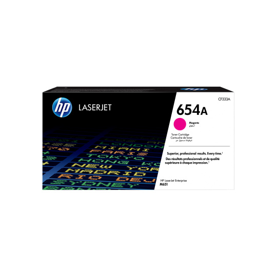 HP 654A Magenta LJ Toner Cart, CF333A (15,000 pages)
