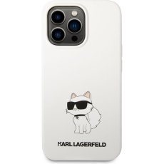 Karl Lagerfeld Liquid Silicone Choupette NFT kryt iPhone 13 Pro Max bílý