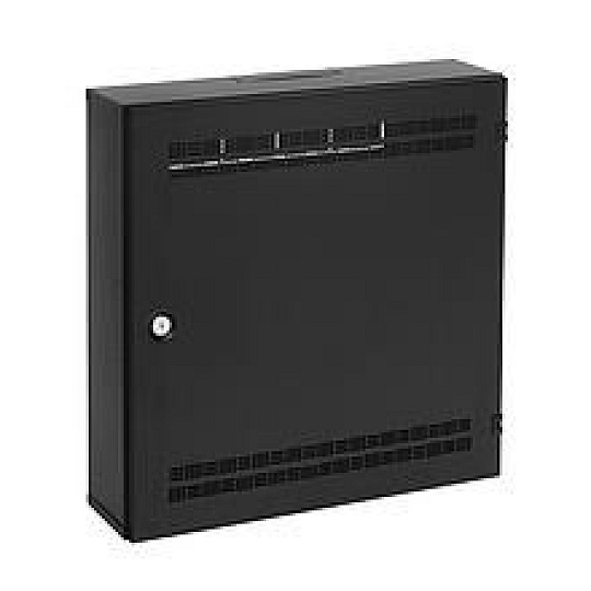 Solarix rozvaděč SOHO LC-18 s lištami 2U, 4U a 11U, 550x550x150mm černá RAL9005 LC-18-55-15-B