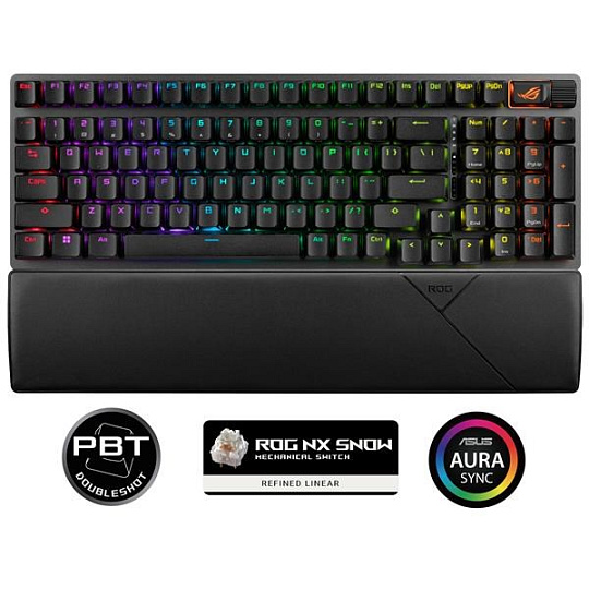 ASUS klávesnice ROG Strix Scope II 96 Wireless (ROG NX Snow) - CZ/SK