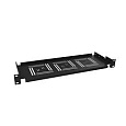 Police 19" 1U 150mm ukládací plato BK úchyt na přední lišty UP-01-B