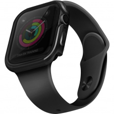 UNIQ Valencia kovové pouzdro Apple Watch Serie 4/5/6/SE (40mm) tmavě šedé UNIQ Valencia kovové pouzdro Apple Watch Serie 4/5/6/SE (40mm) tmavě šedé